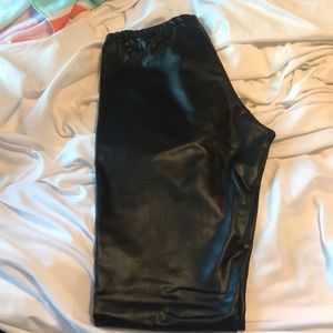 Pleather leggings!